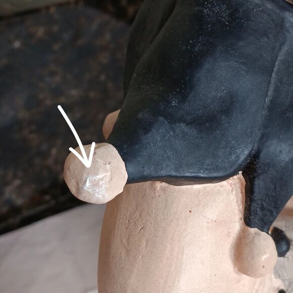 Vintage Joker Court Jester Figurine Composite Wood Statue Philippines - Picture 10 of 16